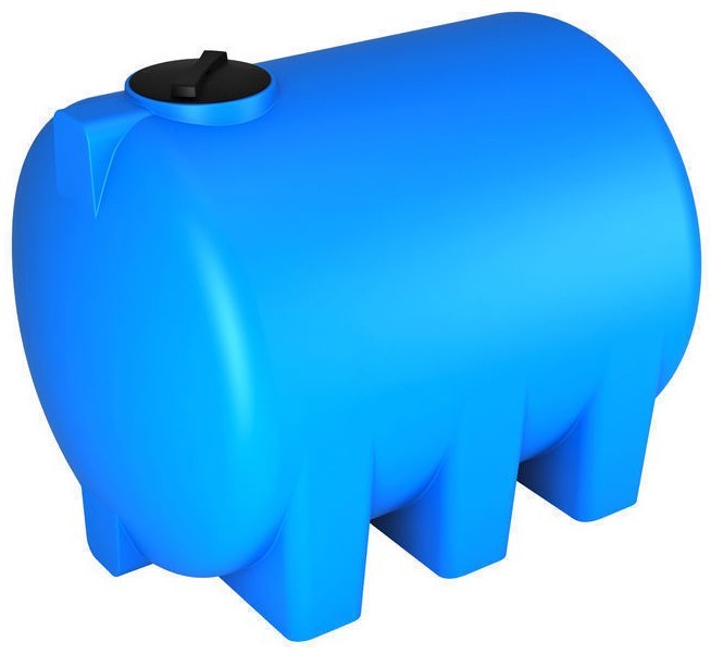 Бак для воды Экопром HR 5000 горизонтальный цилиндрический, синий