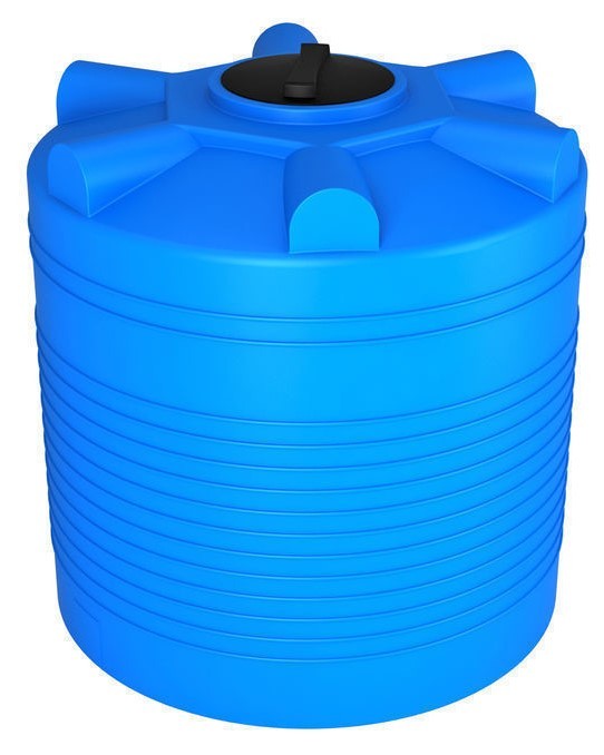 Бак для воды Экопром ЭВЛ 1000 вертикальный цилиндрический, синий