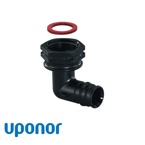 Угольник с накидной гайкой Uponor Q&E Evolution O16-1/2" ВР, PPSU