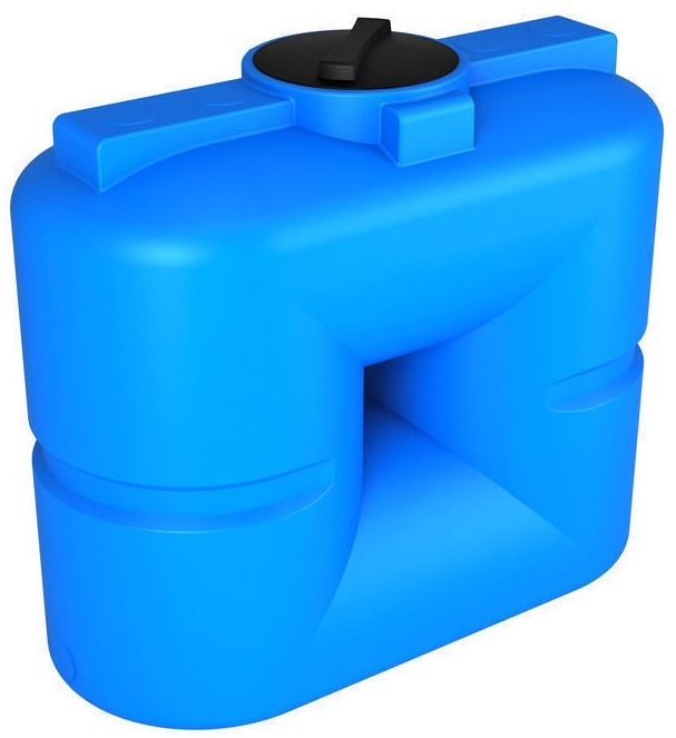Бак для воды Экопром S 750 вертикальный прямоугольный, синий
