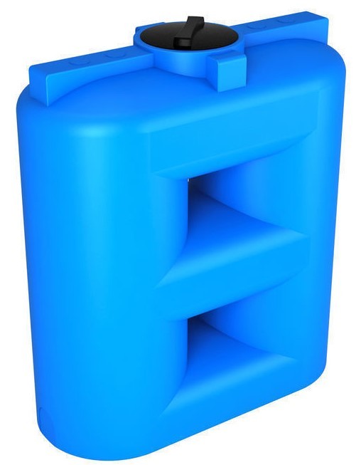 Бак для воды Экопром S 1500 вертикальный прямоугольный, синий