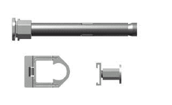 3-й штыревой кронштейн для монт. длины от 1800 мм (комплект), d=130 мм Kermi