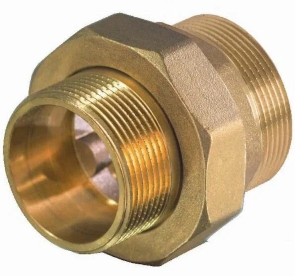 Муфта американка прямая TiM 1/2" НР/НР латунь