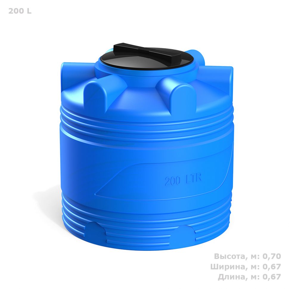 Емкость для воды Полимер-Групп V 200 голубая