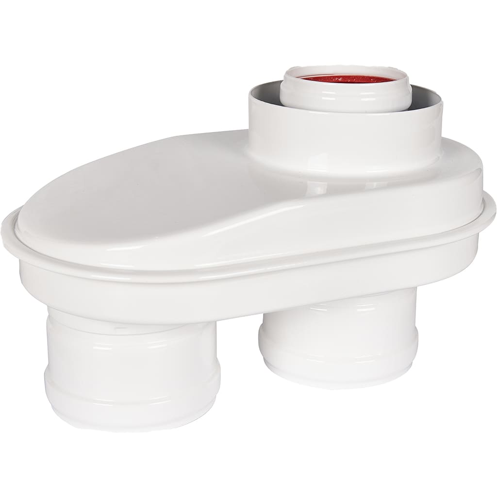 Адаптер дымохода ROMMER DN60/100 на 80/80 (Baxi/Viessmann/KituramiMizudo/Beretta/Oasis/Wolf)