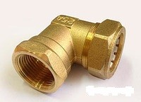 Угольник TiM 25х1" ВР для гофротрубы