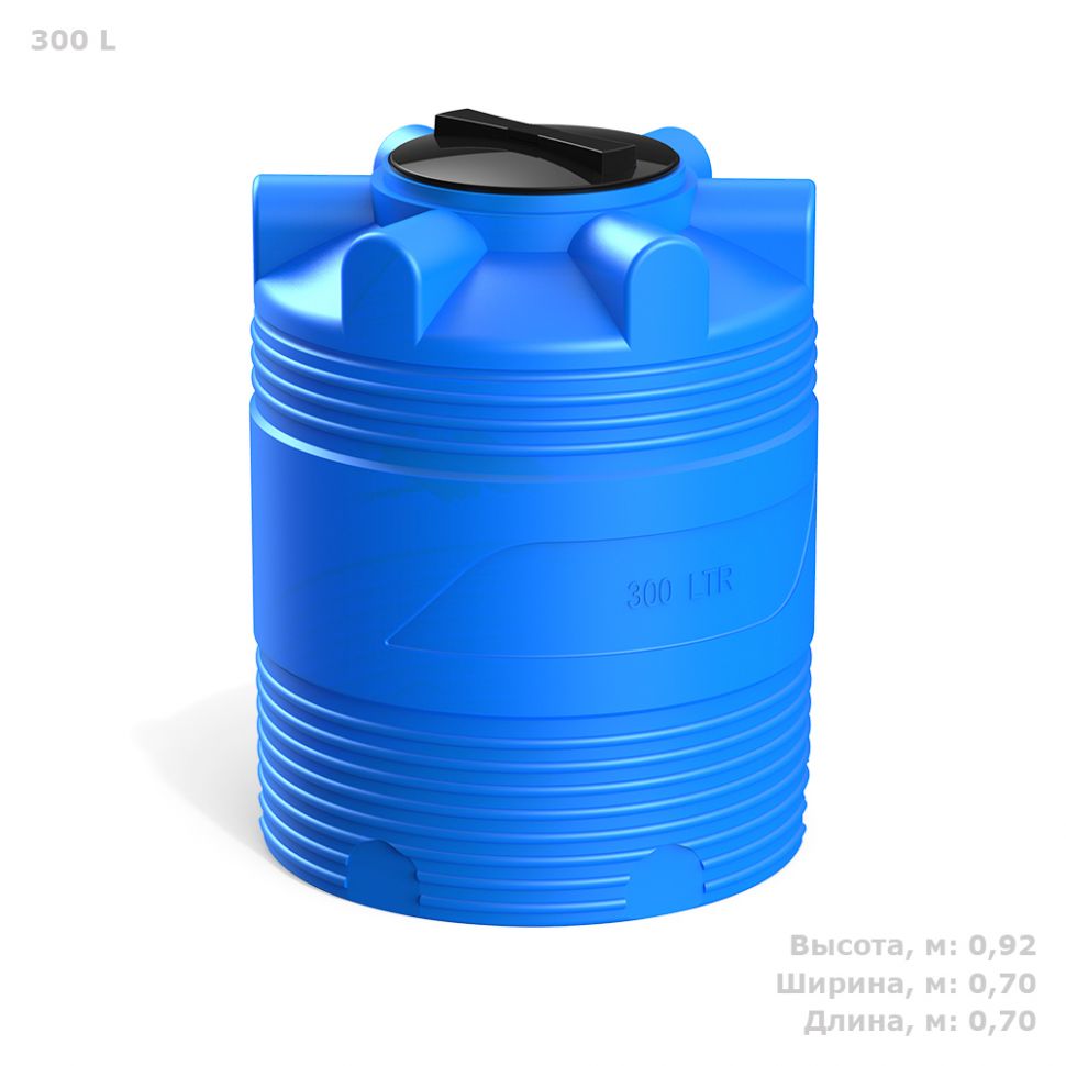 Емкость для воды Полимер-Групп V 300 голубая