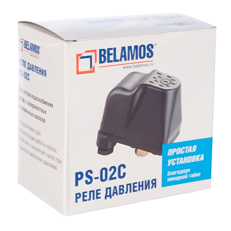 Реле давления Belamos PS-02C 1/4" 1-5bar 16 А 220-250В