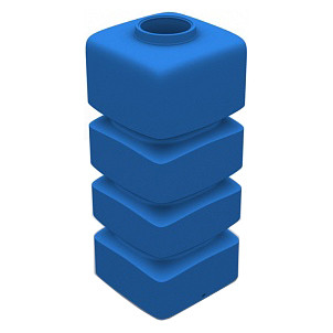 Бак для воды Элгад-полимер ПВ1000Д вертикальный прямоугольный, синий