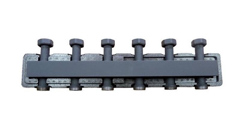 Распределительный коллектор 2-3 контура BARBERI отопительных контура. В теплоизоляции