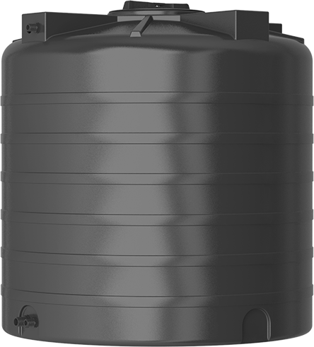 Бак для воды Акватек ATV-1000 вертикальный, черный