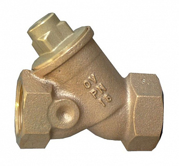 Обратный клапан Oventrop 1" с косой врезкой PN16 Ду 25, бронза