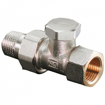 Вентиль запорный Oventrop Combi 2, DN-15 1/2", прямой проходной