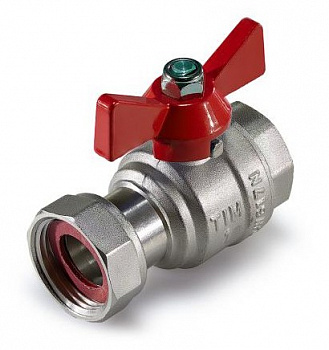 Кран шаровой с накидной гайкой TiM 3/4"-3/4" ВР/НГ р/бабочка (VG-107202)