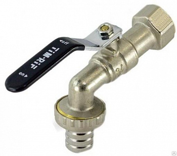 Кран шаровой с носиком TiM DE1225F 3/4" ВР PN16 р/рычаг