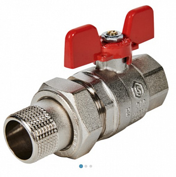 Кран шаровой американка Stout 3/4" ВР/НР р/бабочка (EPDM)