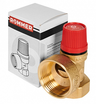 Клапан предохранительный Rommer 1"х1 1/4" ВР, 3 Bar