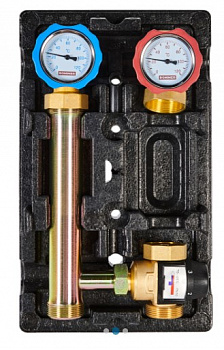 Насосная группа Rommer DN25 1" термостатическая 35-60°С, т/и, без насоса
